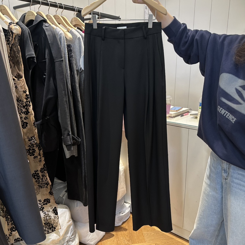 ARC㊣東大門實拍女裝新品職業人氣推薦熱賣26春夏休閑褲春款ARC EN CIEL休閑褲圖色2黑色