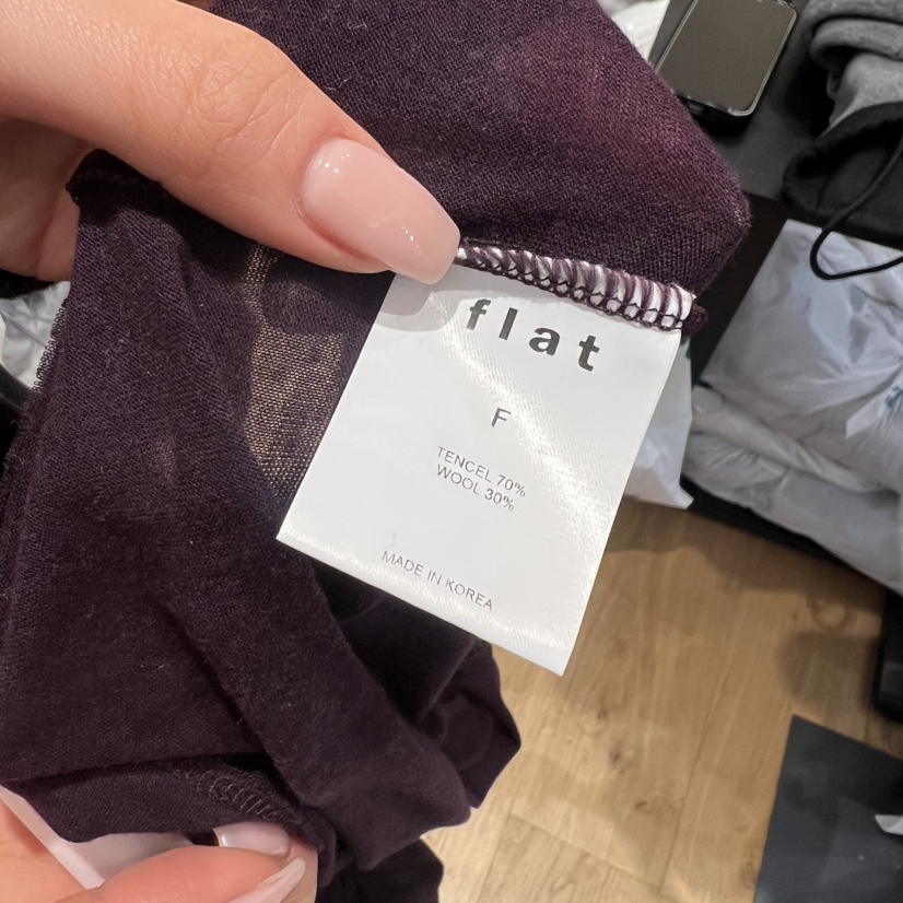 FLAT㊣東大門代購女士新品真品時尚熱賣職業休閑長袖T恤天絲FLAT長袖T恤