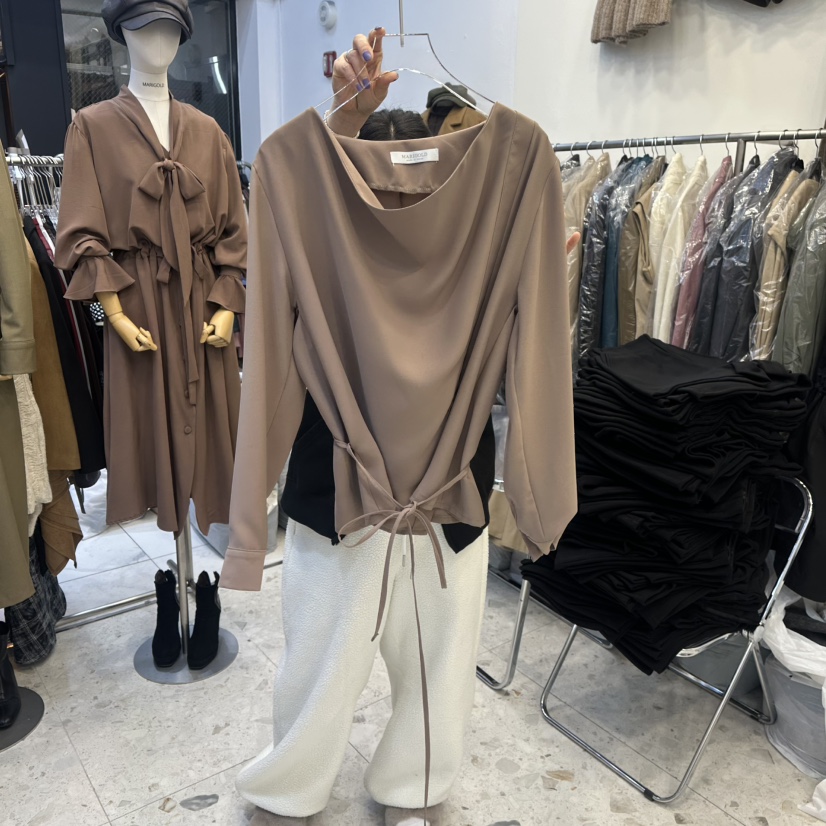 MARIGOLD東大門直郵㊣女士新品26春夏休閑人氣時尚襯衫蕾絲衫MARIGOLD襯衫/蕾絲衫圖色1