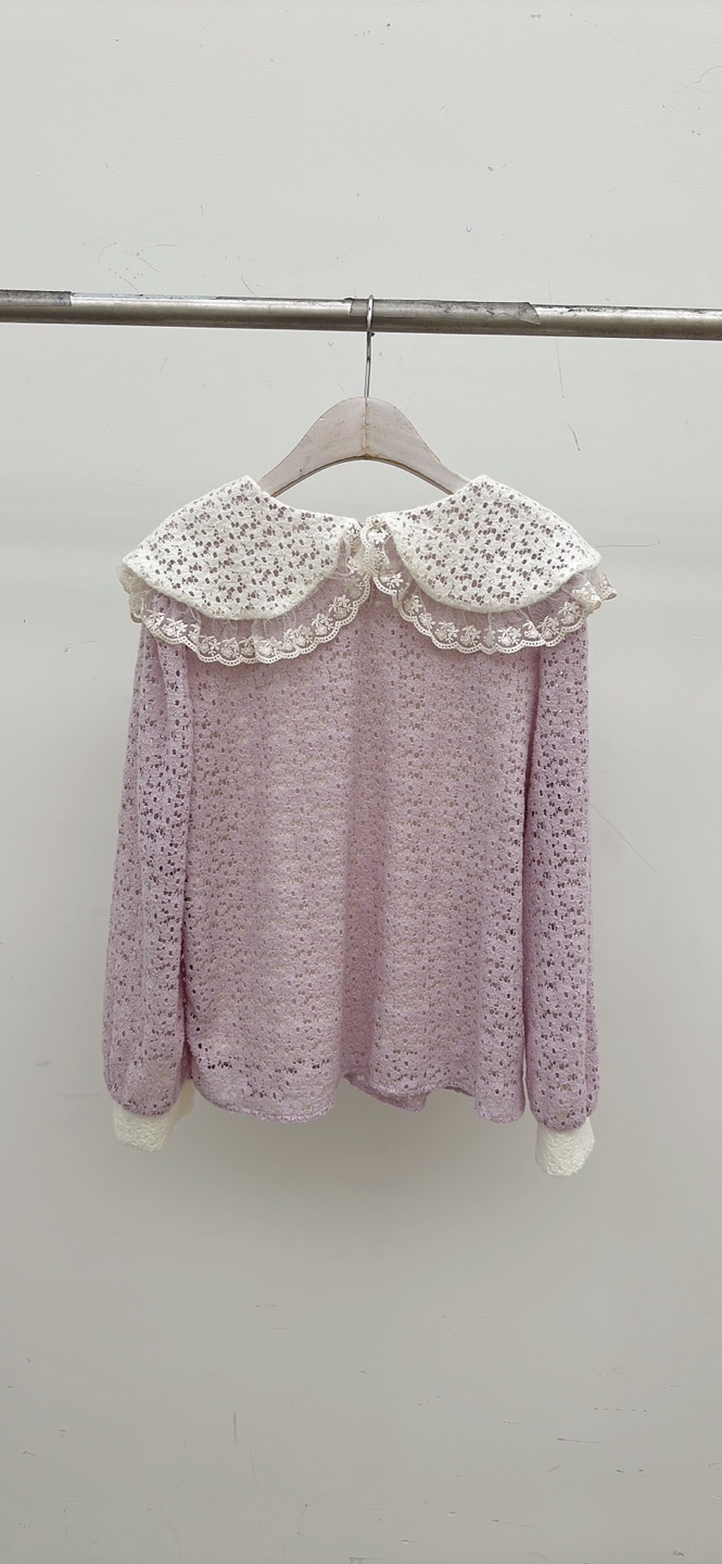 YARD㊣東大門代購女士新品人氣26春夏時尚休閑襯衫蕾絲衫蕾絲YARD襯衫/蕾絲衫