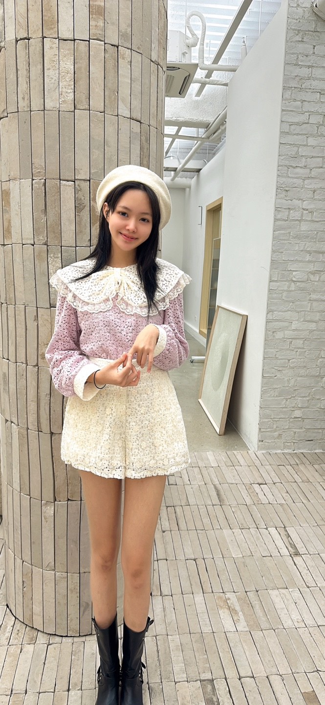 YARD㊣東大門代購女士新品人氣26春夏時尚休閑襯衫蕾絲衫蕾絲YARD襯衫/蕾絲衫