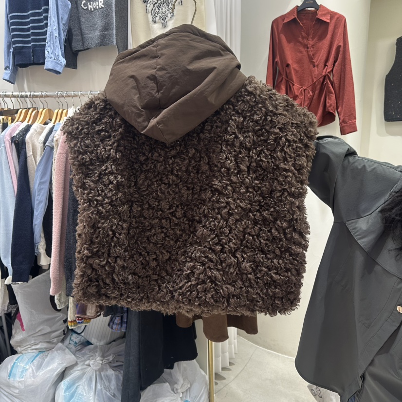 BIKINI韓國代購㊣女裝新款真品職業時尚26春夏馬甲雙面連帽BIKINI馬甲