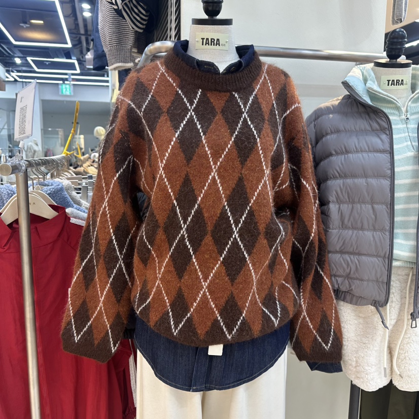 TARA㊣東大門實拍女裝新款26春夏真品熱賣人氣毛衣不含內搭TARA毛衣圖色1