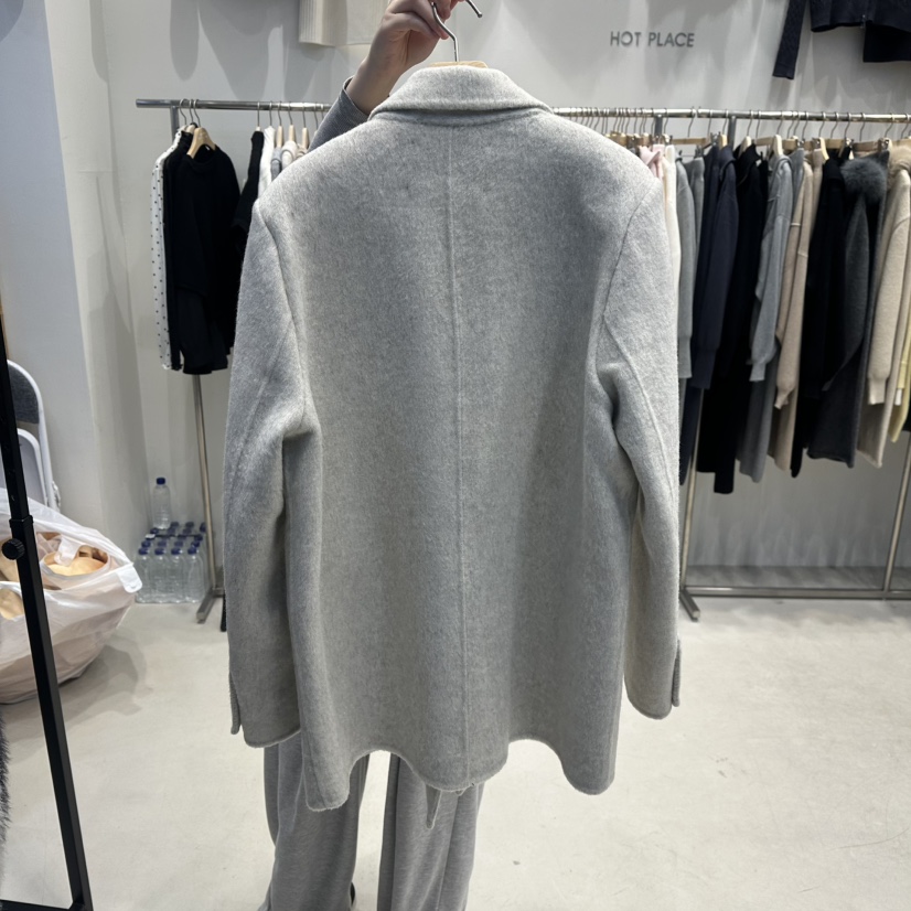 HOT PLACE/DREAM GIRIS/HOT ISSUE韓國代購㊣女裝新款人氣中長款大衣雙層HOT PLACE/DREAM GIRIS/HOT ISSUE中長款大衣