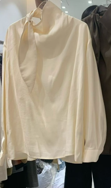 THE REST㊣東大門代購女裝新品推薦職業26春夏襯衫蕾絲衫圍巾THE REST/UNNOEUD襯衫/蕾絲衫圖色1