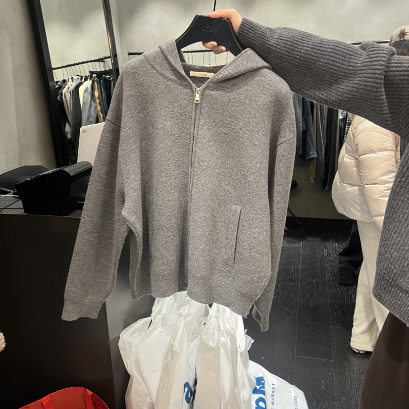 TUG東大門直郵㊣女士新品26春夏時尚休閑真品針織衫連帽衫春款TUG針織衫圖色2