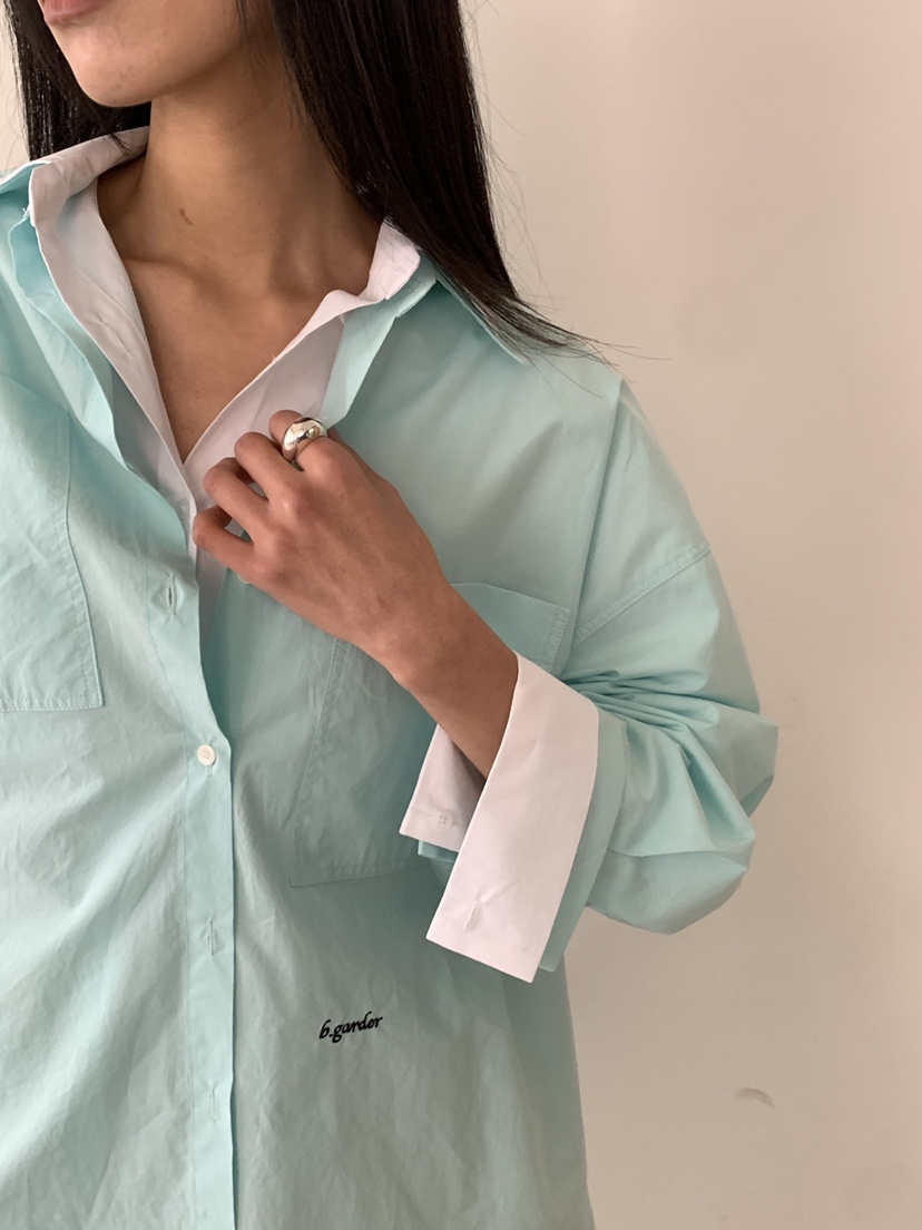 B_GARDER韓國直郵㊣女裝新款職業推薦熱賣人氣襯衫蕾絲衫雙層B.GARDER襯衫/蕾絲衫