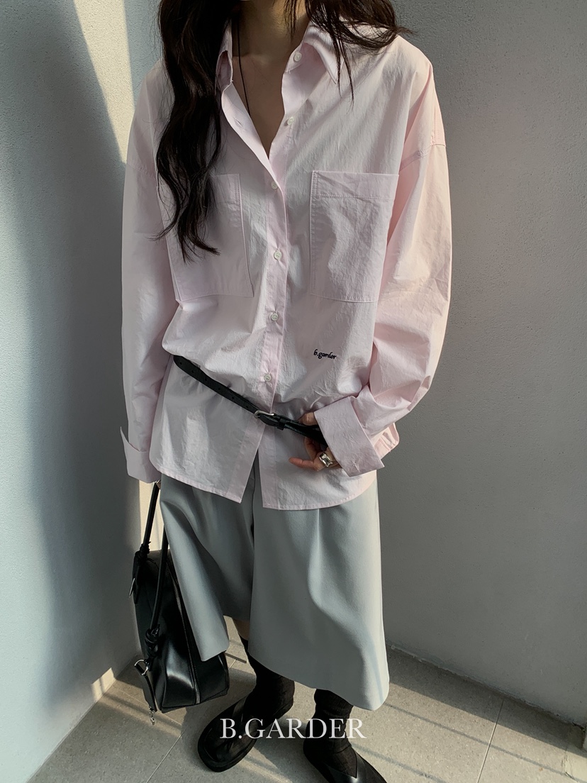 B_GARDER韓國直郵㊣女裝新款職業推薦熱賣人氣襯衫蕾絲衫雙層B.GARDER襯衫/蕾絲衫
