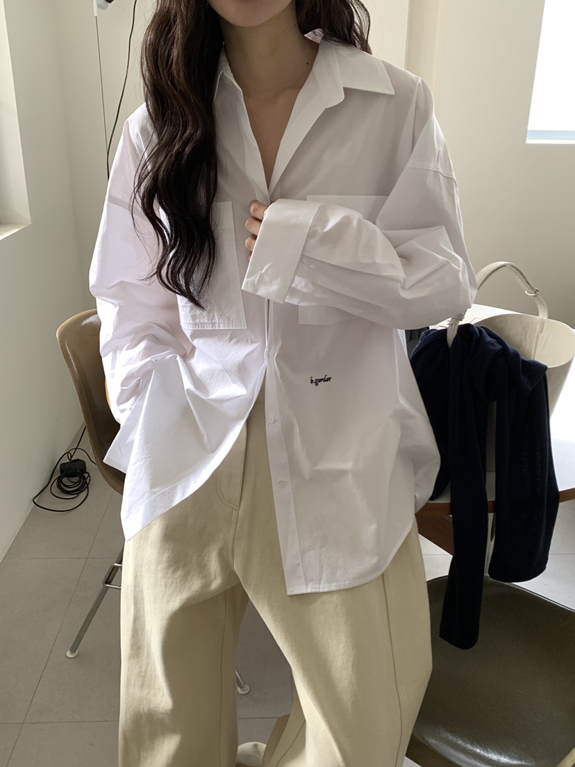 B_GARDER韓國直郵㊣女裝新款職業推薦熱賣人氣襯衫蕾絲衫雙層B.GARDER襯衫/蕾絲衫