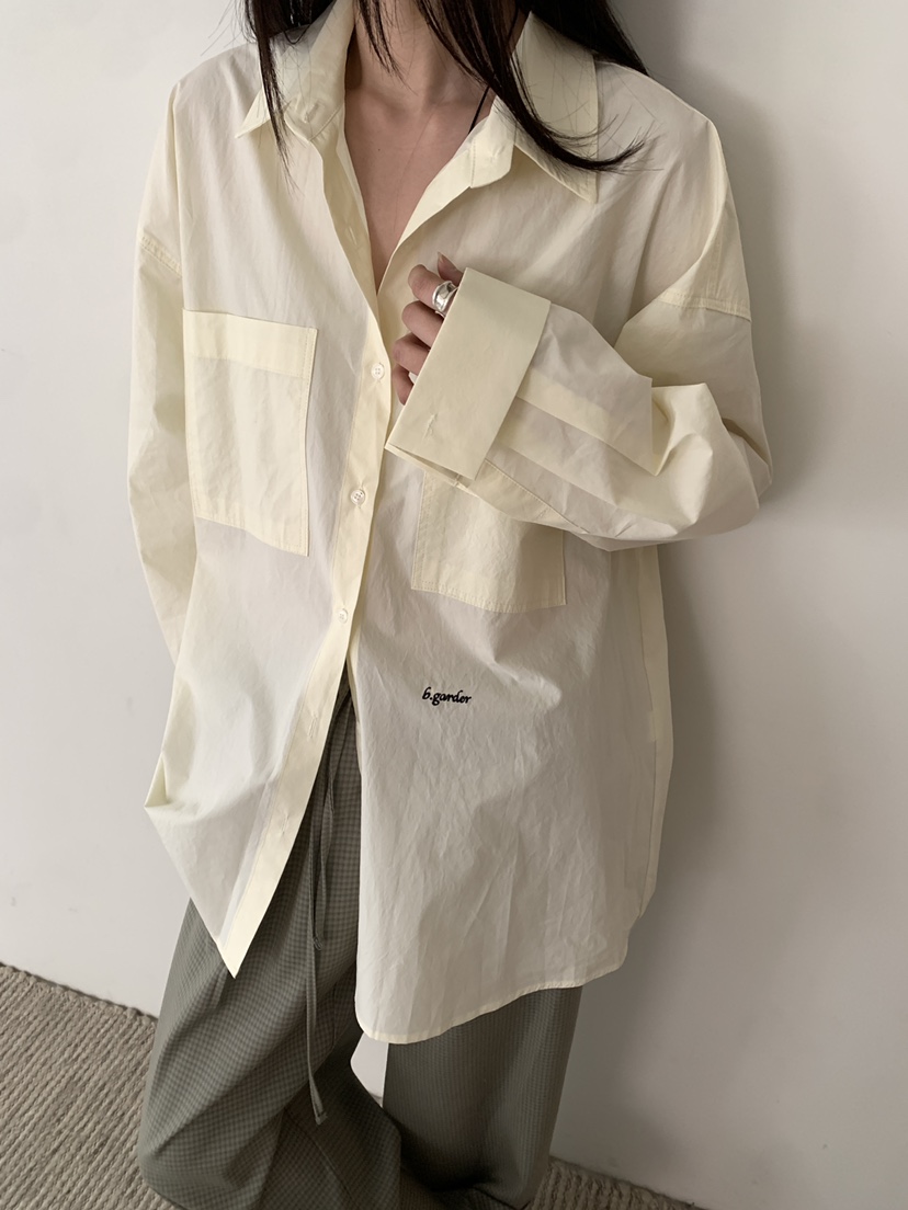 B_GARDER韓國直郵㊣女裝新款職業推薦熱賣人氣襯衫蕾絲衫雙層B.GARDER襯衫/蕾絲衫