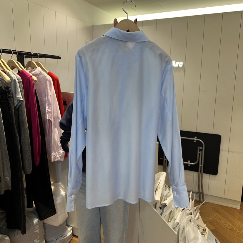 ARC韓國直郵㊣女士新款職業26春夏時尚襯衫蕾絲衫披肩春款絲綢ARC EN CIEL襯衫/蕾絲衫