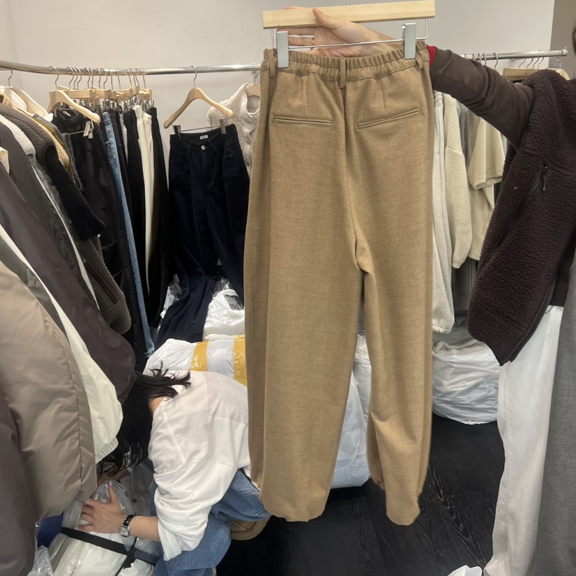 TAFFETA韓國代購㊣女士新款時尚熱賣職業真品休閑褲春款褶裥TAFFETA休閑褲