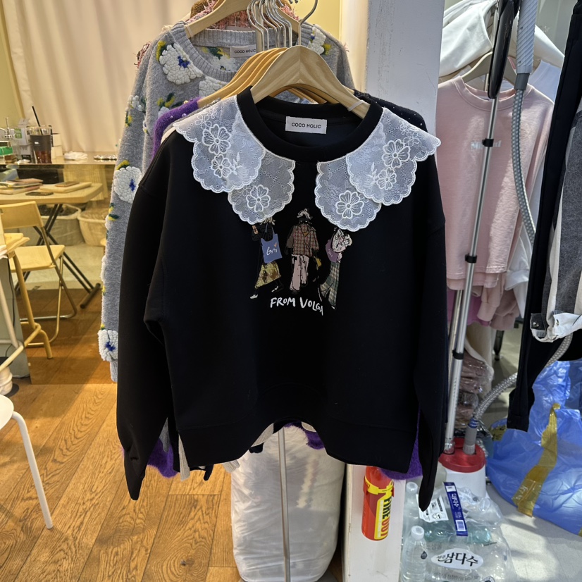COCO HOLIC㊣東大門代購女裝新款推薦人氣休閑職業熱賣衛衣COCO HOLIC衛衣圖色2