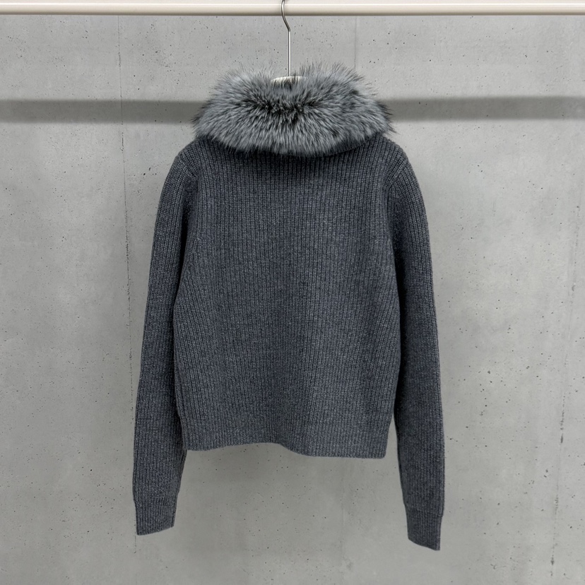 HELDER-P韓國直郵㊣女士新款休閑推薦毛衣毛領可拆可拆卸毛絨HELDER毛衣