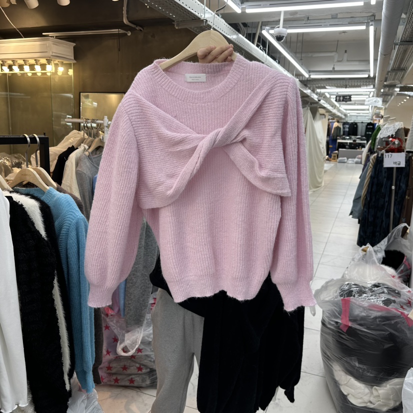 SAGE BRUSH㊣東大門實拍女裝新款人氣推薦休閑真品26春夏針織衫SAGE BRUSH針織衫圖色2