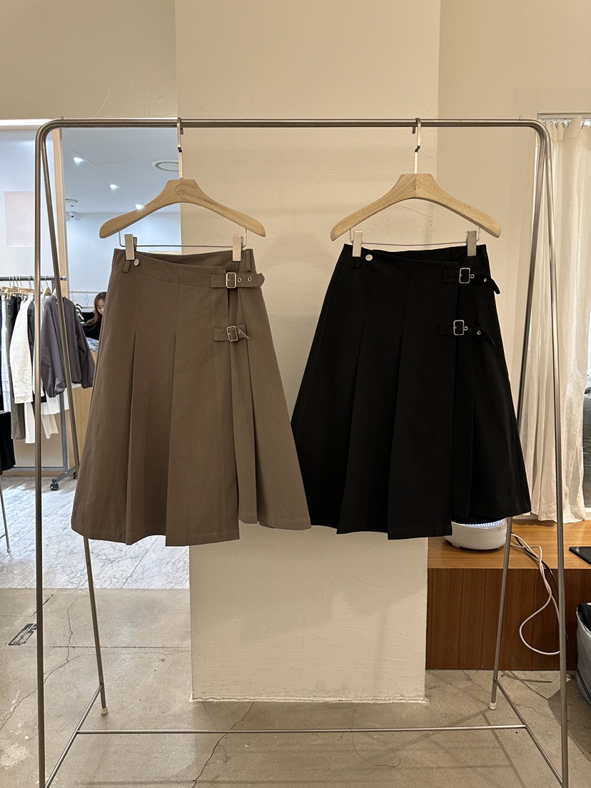 BPLAN㊣東大門實拍女士新款熱賣真品職業半身裙中短裙春款褶裥BPLAN半身裙/中短裙