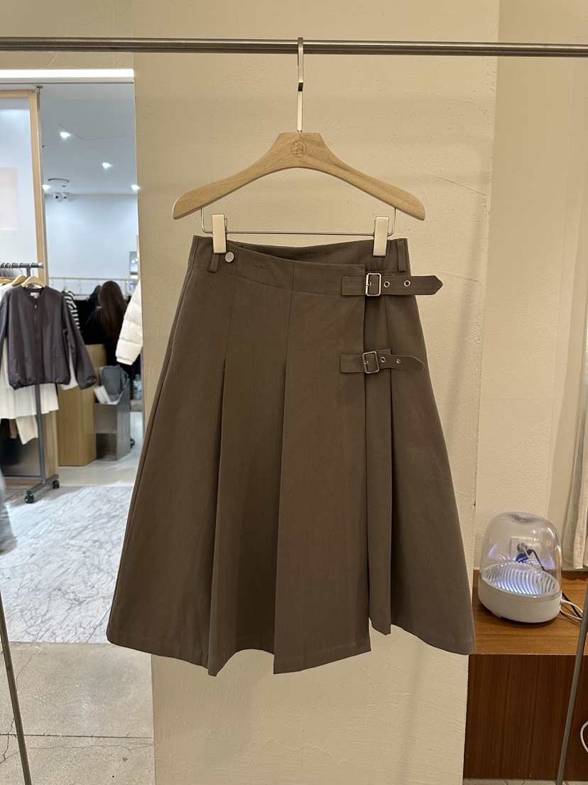 BPLAN㊣東大門實拍女士新款熱賣真品職業半身裙中短裙春款褶裥BPLAN半身裙/中短裙圖色1