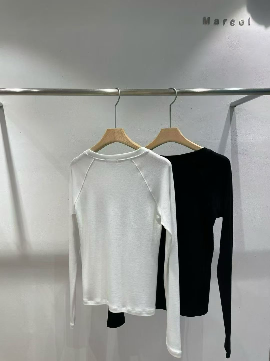 MARCEL東大門㊣直郵女士新款人氣職業休閑推薦長袖T恤插肩袖MARCEL長袖T恤