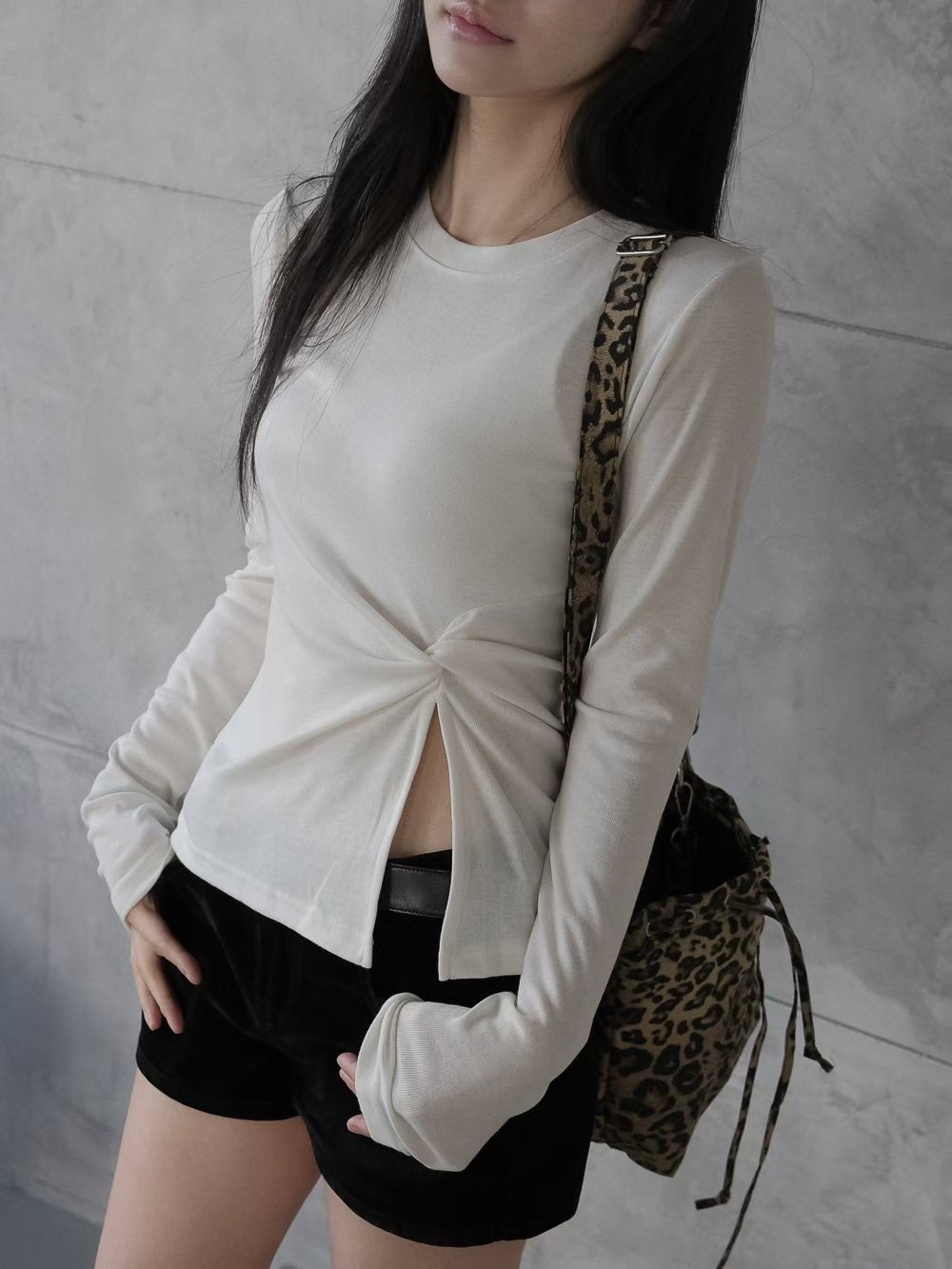 MURMURING-머머링-T韓國代購㊣女士新品推薦休閑人氣長袖T恤MURMURING長袖T恤圖色3