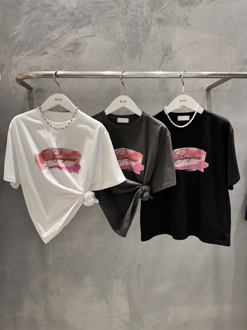 KIFF韓國代購㊣女士新品26春夏推薦熱賣休閑職業真品長袖T恤KIFF長袖T恤