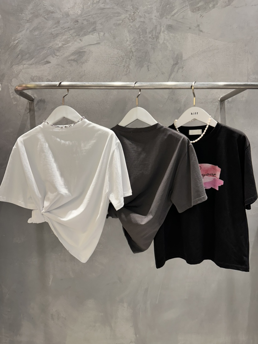 KIFF韓國代購㊣女士新品26春夏推薦熱賣休閑職業真品長袖T恤KIFF長袖T恤