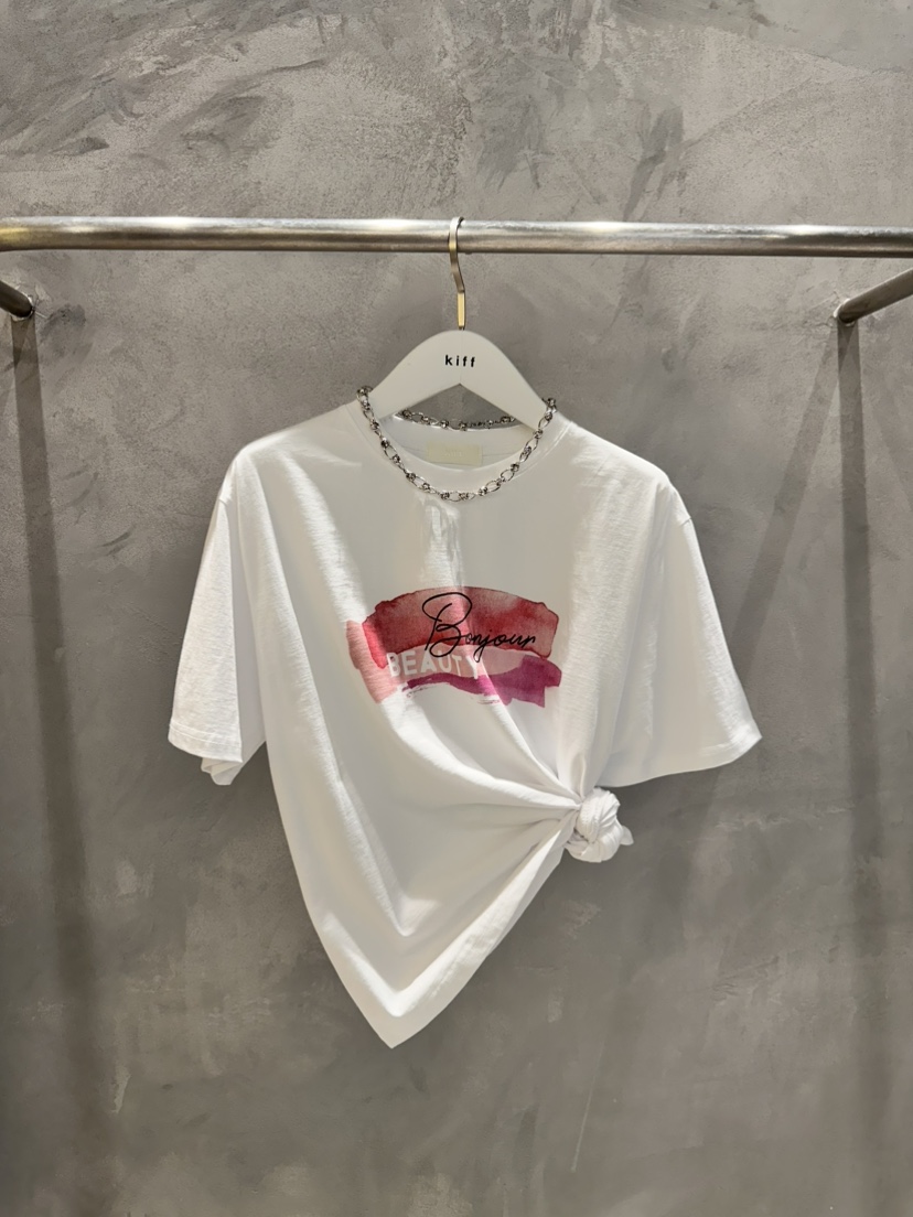KIFF韓國代購㊣女士新品26春夏推薦熱賣休閑職業真品長袖T恤KIFF長袖T恤圖色1