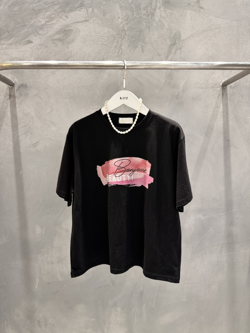 KIFF韓國代購㊣女士新品26春夏推薦熱賣休閑職業真品長袖T恤KIFF長袖T恤圖色3