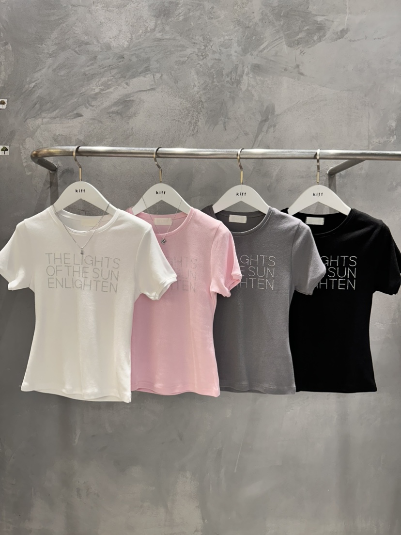 KIFF韓國直郵㊣女士新款人氣職業熱賣26春夏真品推薦休閑T恤KIFFT恤