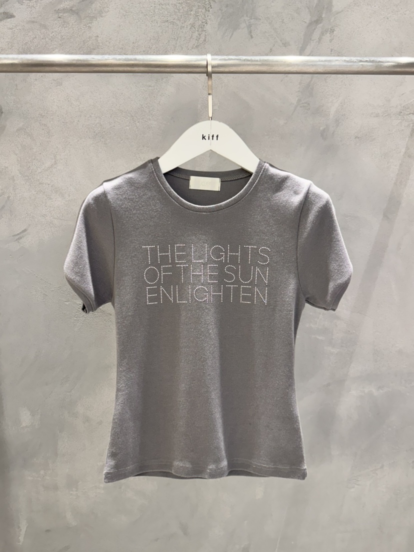 KIFF韓國直郵㊣女士新款人氣職業熱賣26春夏真品推薦休閑T恤KIFFT恤圖色3