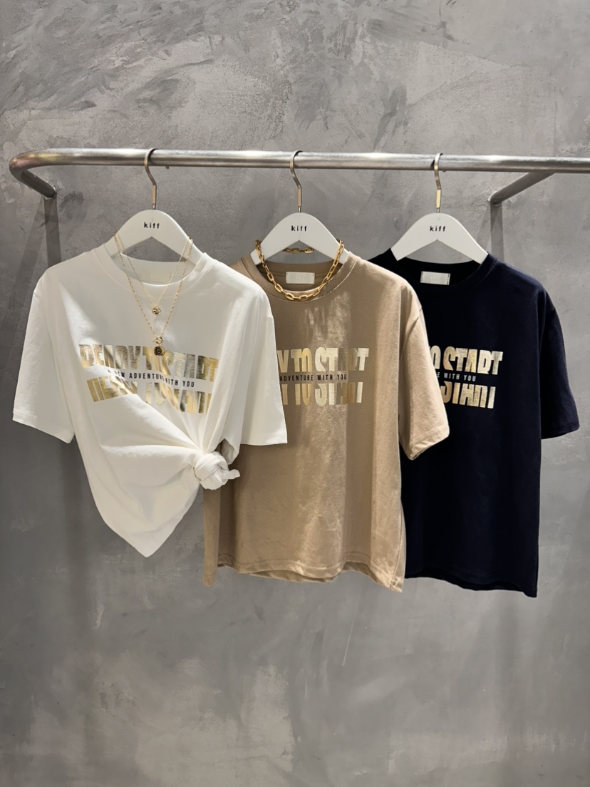 KIFF韓國直郵㊣女士新品推薦時尚熱賣職業人氣26春夏真品T恤KIFFT恤