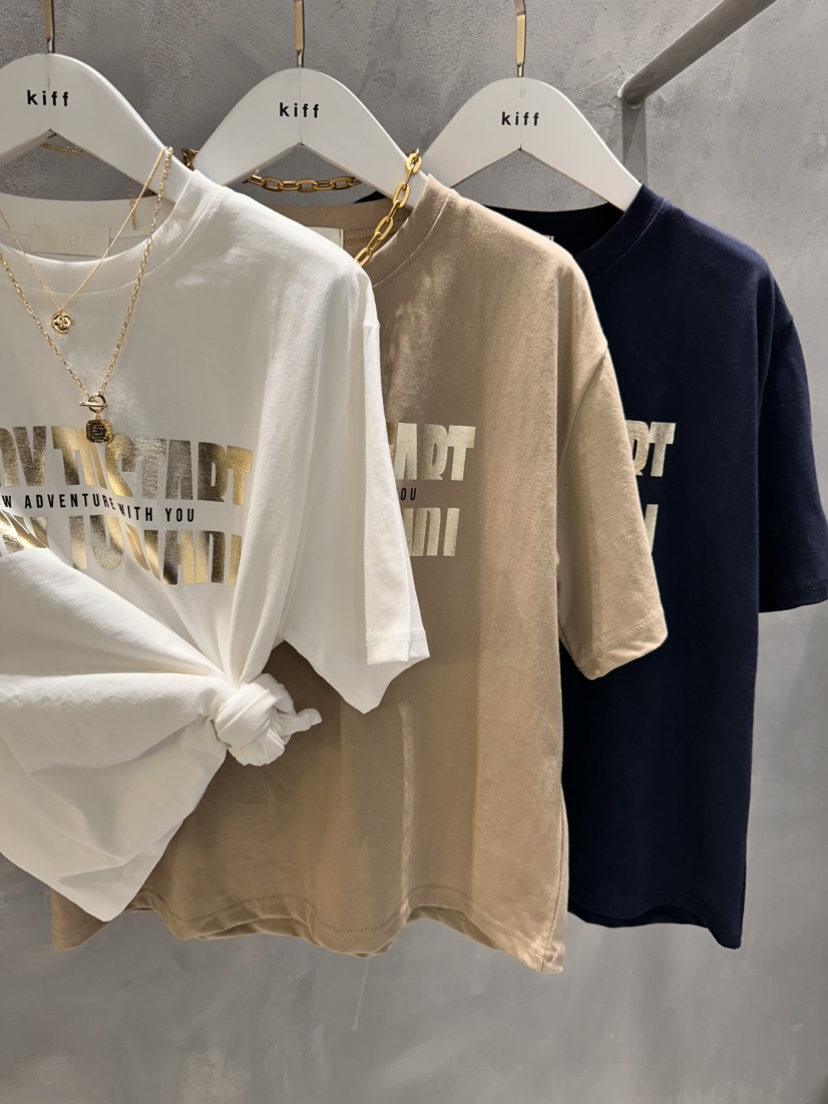 KIFF韓國直郵㊣女士新品推薦時尚熱賣職業人氣26春夏真品T恤KIFFT恤