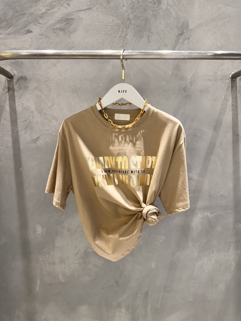 KIFF韓國直郵㊣女士新品推薦時尚熱賣職業人氣26春夏真品T恤KIFFT恤圖色2