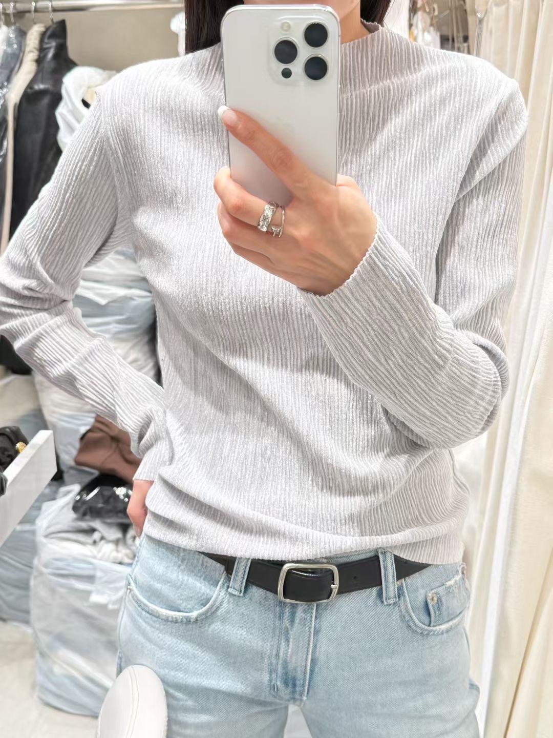 REMUTE㊣東大門實拍女裝新款人氣推薦熱賣26春夏真品長袖T恤REMUTE長袖T恤