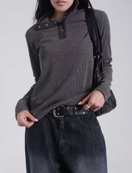 REMUTE韓國直郵㊣女士新品熱賣人氣職業真品推薦休閑長袖T恤REMUTE長袖T恤