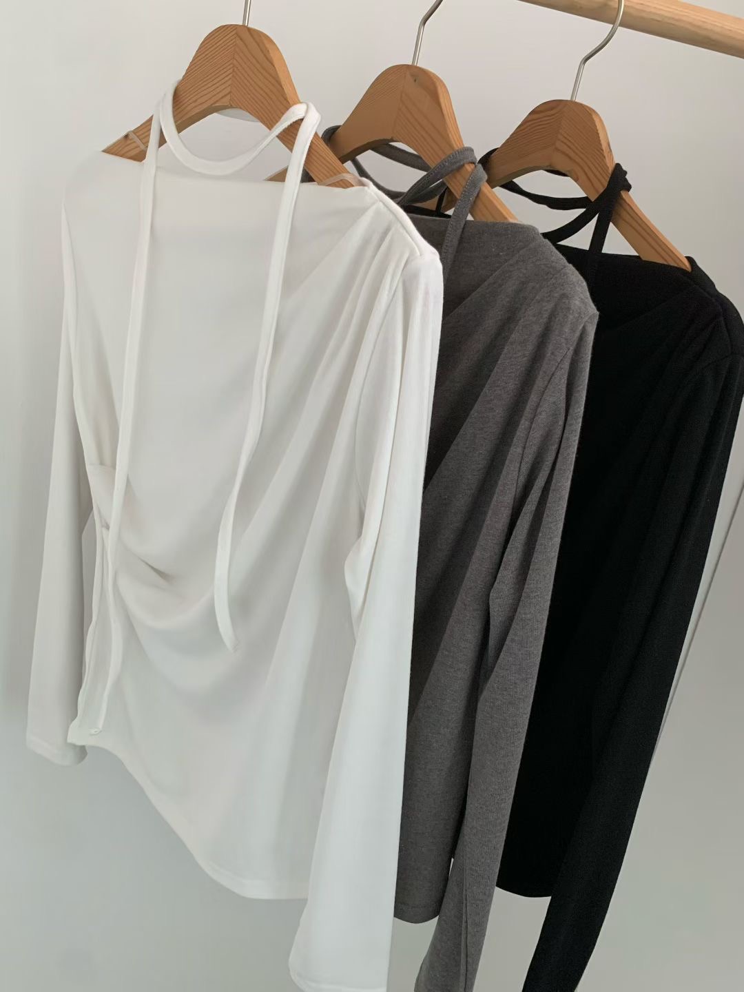 REMUTE㊣東大門實拍女士新款人氣熱賣時尚26春夏真品長袖T恤REMUTE長袖T恤