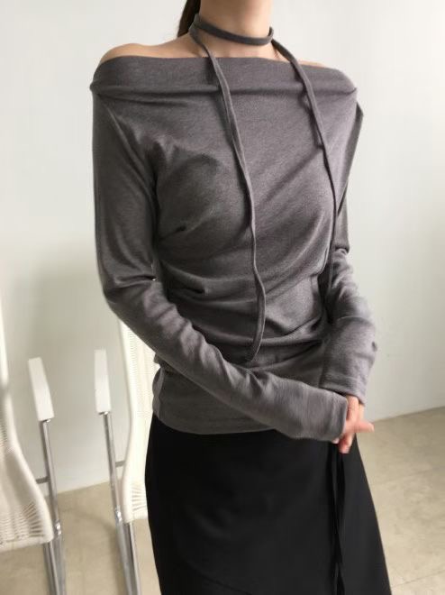 REMUTE㊣東大門實拍女士新款人氣熱賣時尚26春夏真品長袖T恤REMUTE長袖T恤