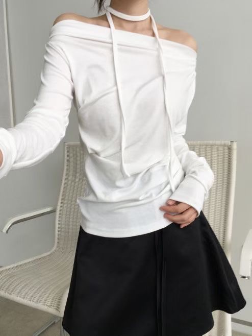 REMUTE㊣東大門實拍女士新款人氣熱賣時尚26春夏真品長袖T恤REMUTE長袖T恤