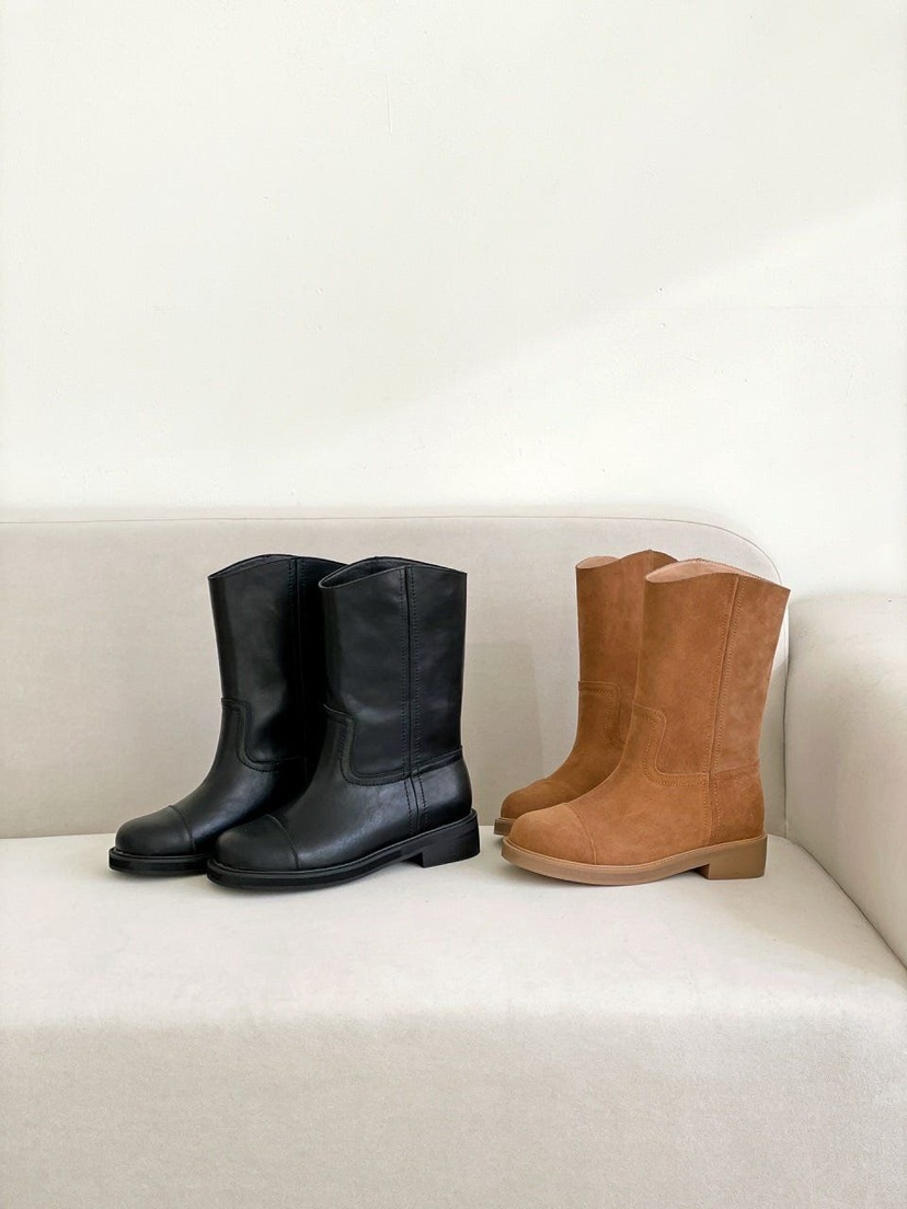 4K RUBY韓國直郵㊣女士新款熱賣26春夏休閑真品時尚靴子牛皮4K RUBY靴子