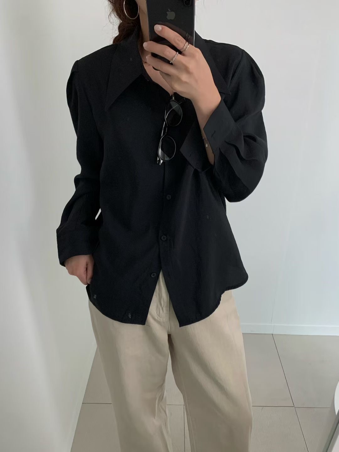 REMUTE韓國代購㊣女士新品真品推薦人氣26春夏職業襯衫蕾絲衫REMUTE襯衫/蕾絲衫圖色2