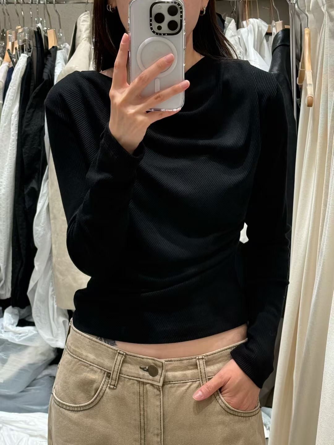 REMUTE韓國直郵㊣女裝新品熱賣26春夏推薦人氣真品職業長袖T恤REMUTE長袖T恤