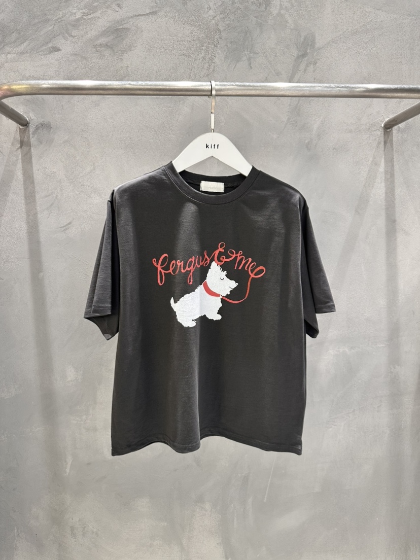 KIFF韓國代購㊣女士新款推薦時尚熱賣休閑26春夏人氣真品T恤KIFFT恤圖色2