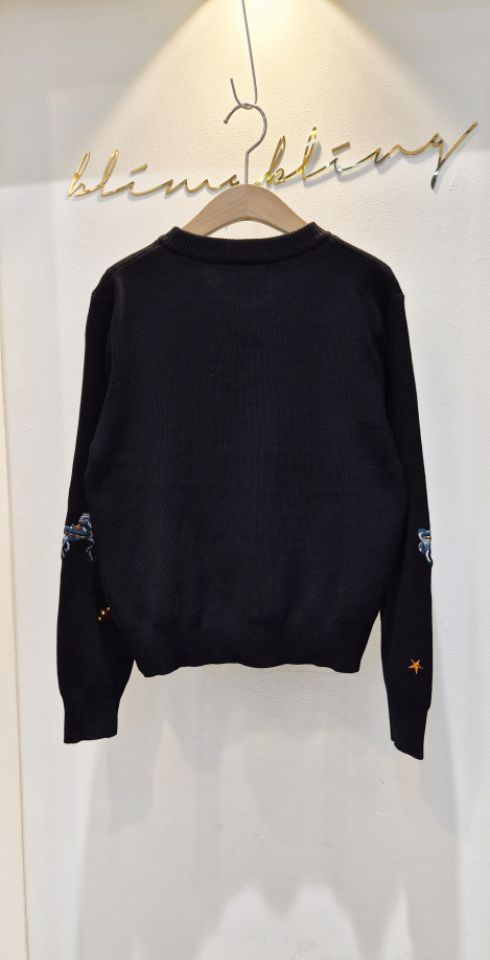 BLING BLING-S㊣東大門代購女士新款熱賣人氣針織衫刺繡開衫BLING BLING-S針織衫