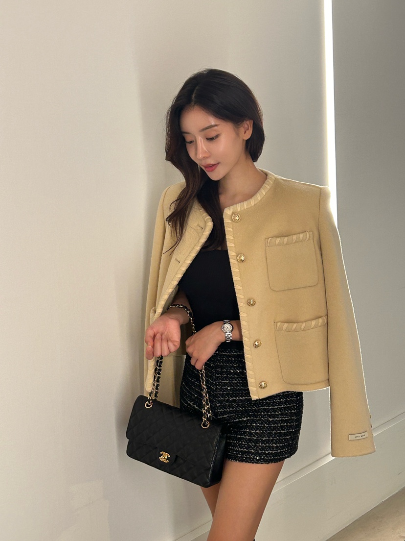 LAVIEU韓國直郵㊣女士新款時尚休閑真品職業推薦人氣夾克手工LAVIEU夾克