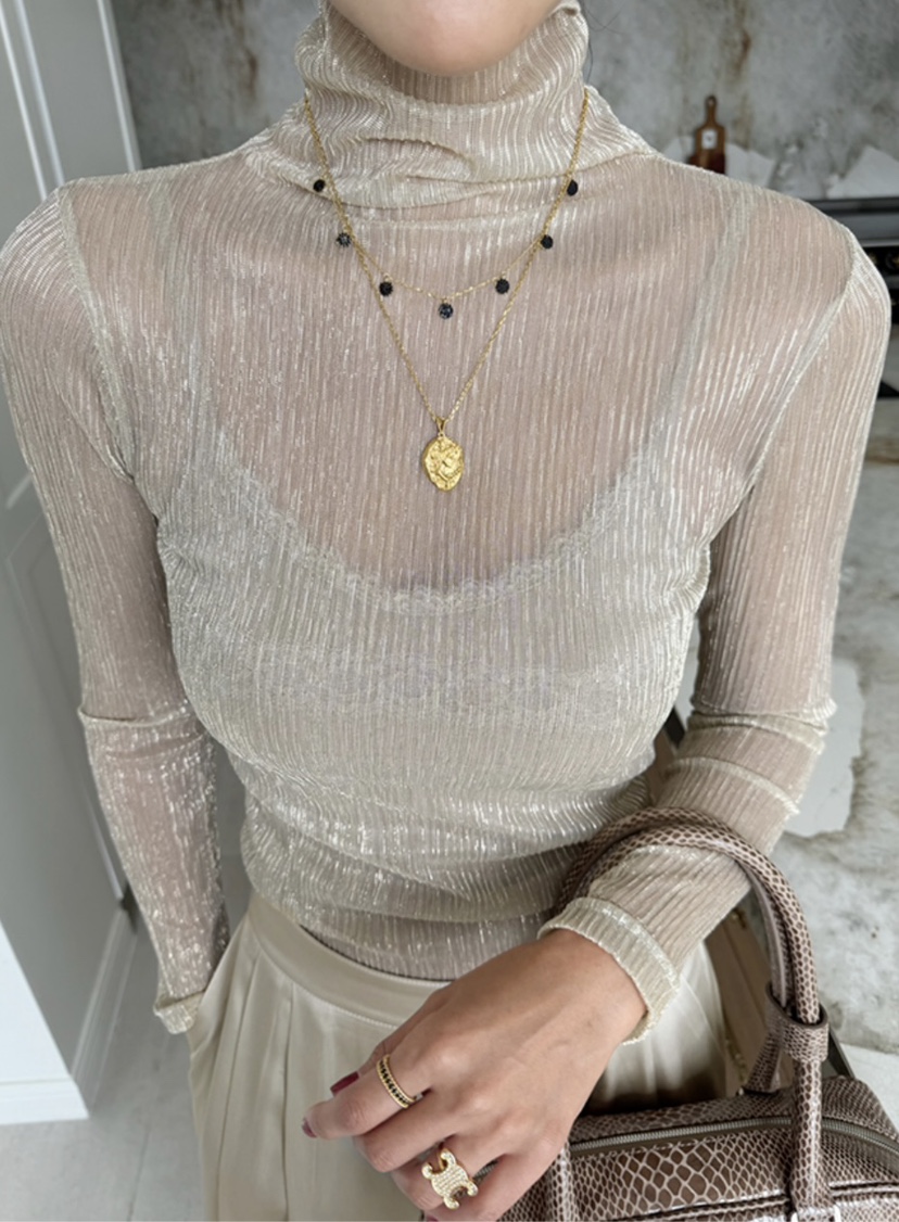 JENNY 1976韓國直郵㊣女士新品26春夏人氣長袖T恤不含項鏈JENNY 1976長袖T恤