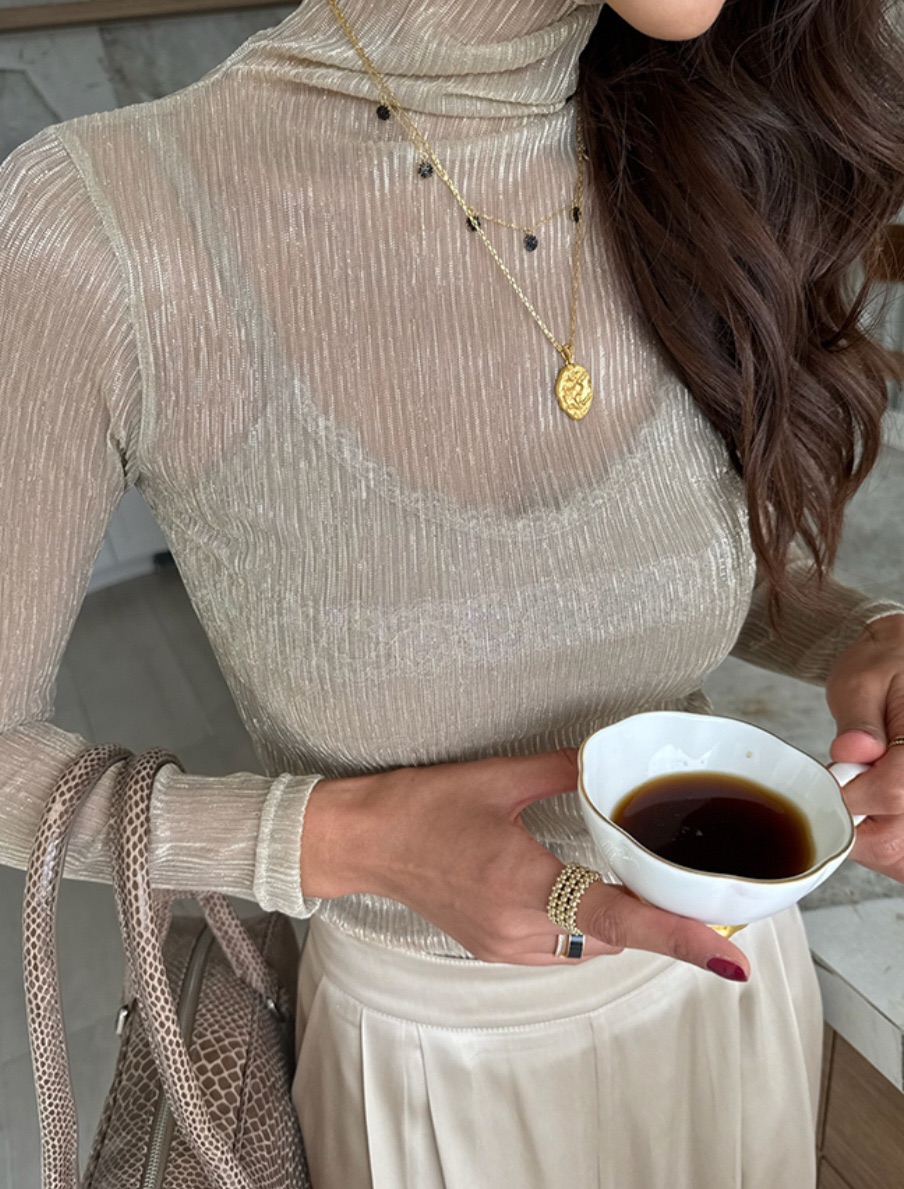 JENNY 1976韓國直郵㊣女士新品26春夏人氣長袖T恤不含項鏈JENNY 1976長袖T恤