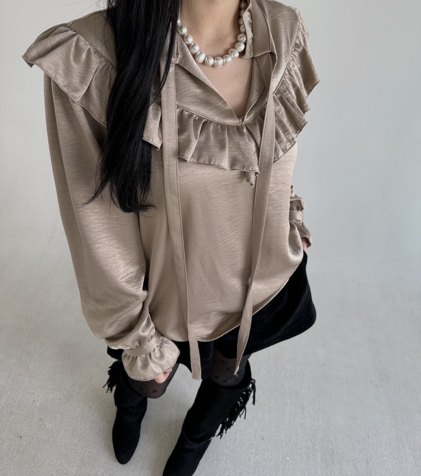 JENNY 1976㊣東大門實拍女士新品時尚熱賣休閑襯衫蕾絲衫打折JENNY 1976襯衫/蕾絲衫