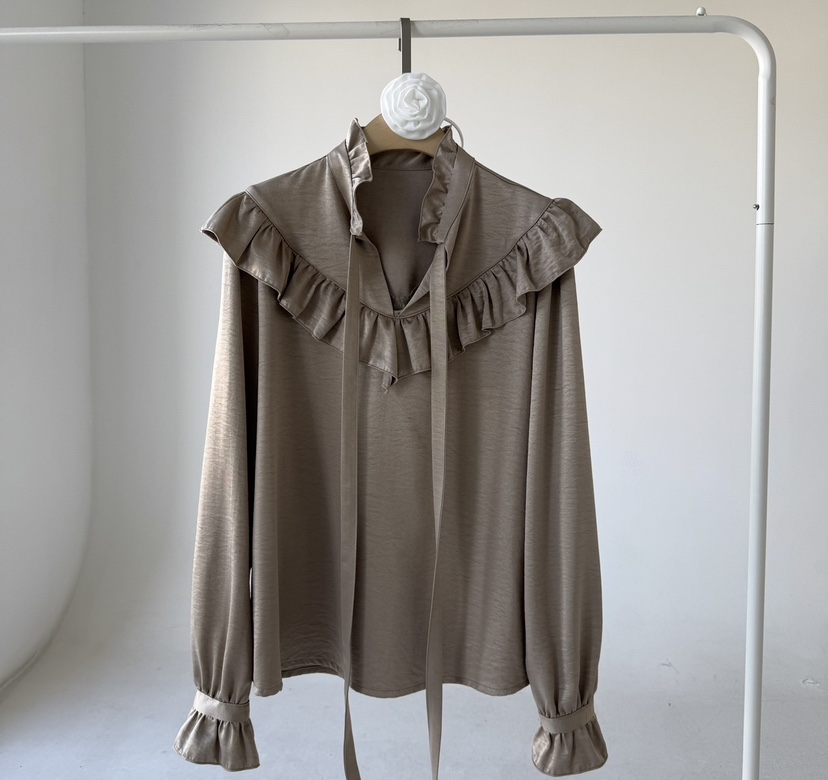 JENNY 1976㊣東大門實拍女士新品時尚熱賣休閑襯衫蕾絲衫打折JENNY 1976襯衫/蕾絲衫圖色1