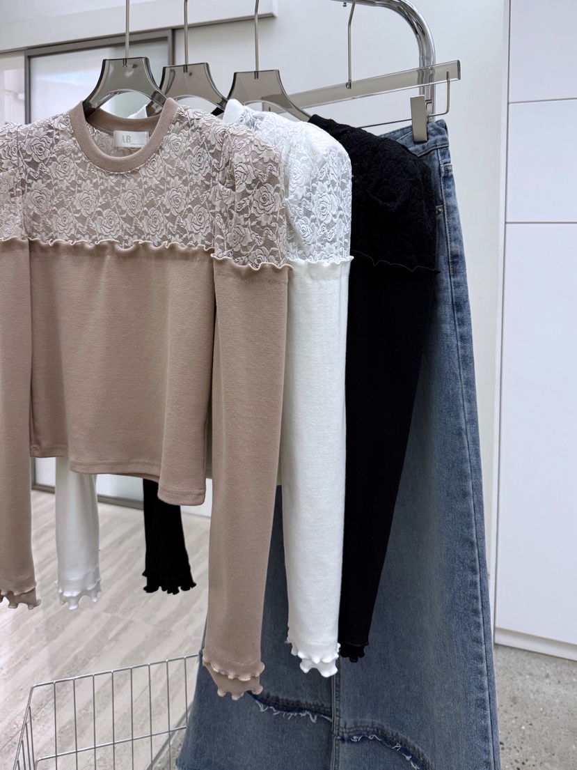 AB韓國代購㊣女士新款26春夏休閑時尚推薦人氣熱賣真品長袖T恤AB長袖T恤