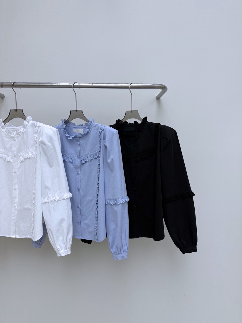 AB㊣東大門實拍女士新品真品人氣休閑26春夏推薦襯衫蕾絲衫AB襯衫/蕾絲衫