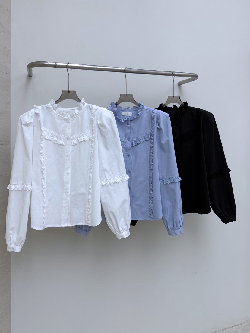 AB㊣東大門實拍女士新品真品人氣休閑26春夏推薦襯衫蕾絲衫AB襯衫/蕾絲衫